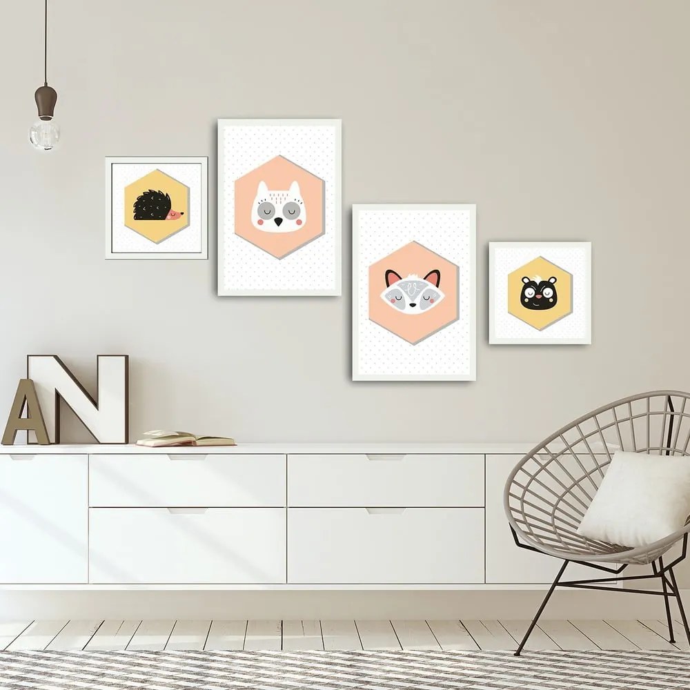 Комплект от 4 картини Alpyros Hurgo - Unknown