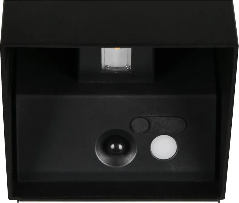 LED стенно външно осветително тяло с USB със сензор за движение (височина 10 cm) Genie – Trio