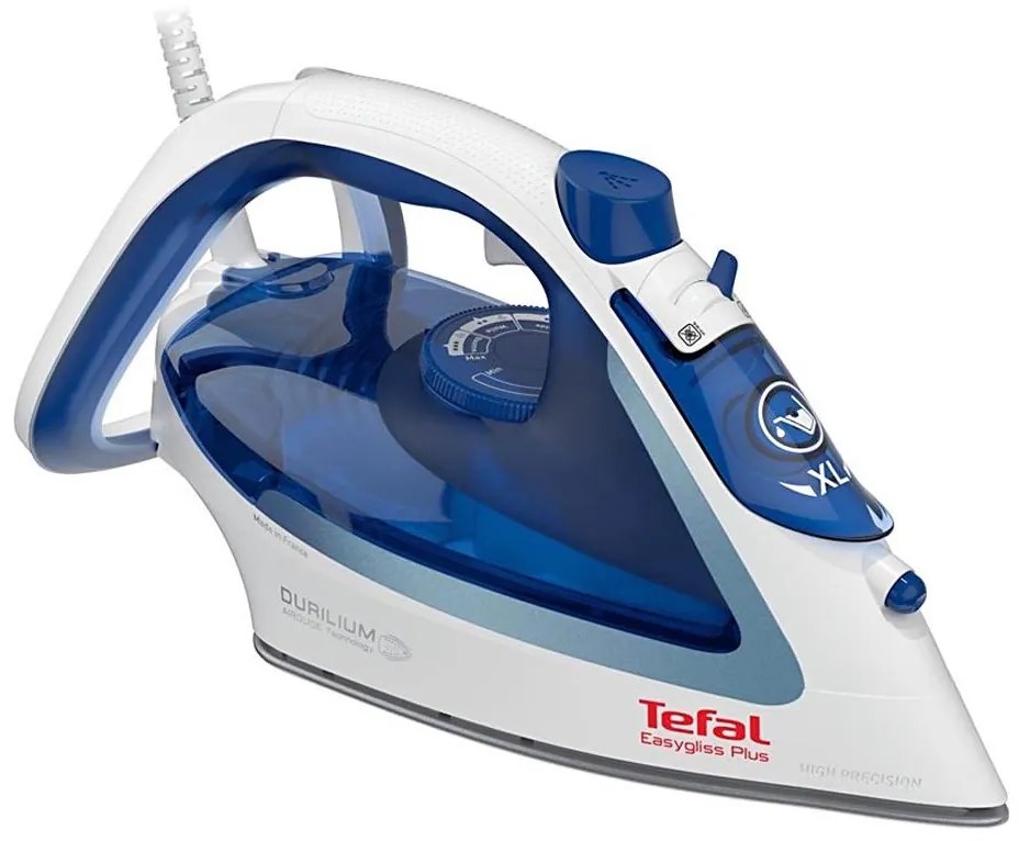 Tefal - Парна ютия STEAM IRONS EASYGLISS 2500W/230V бял/син