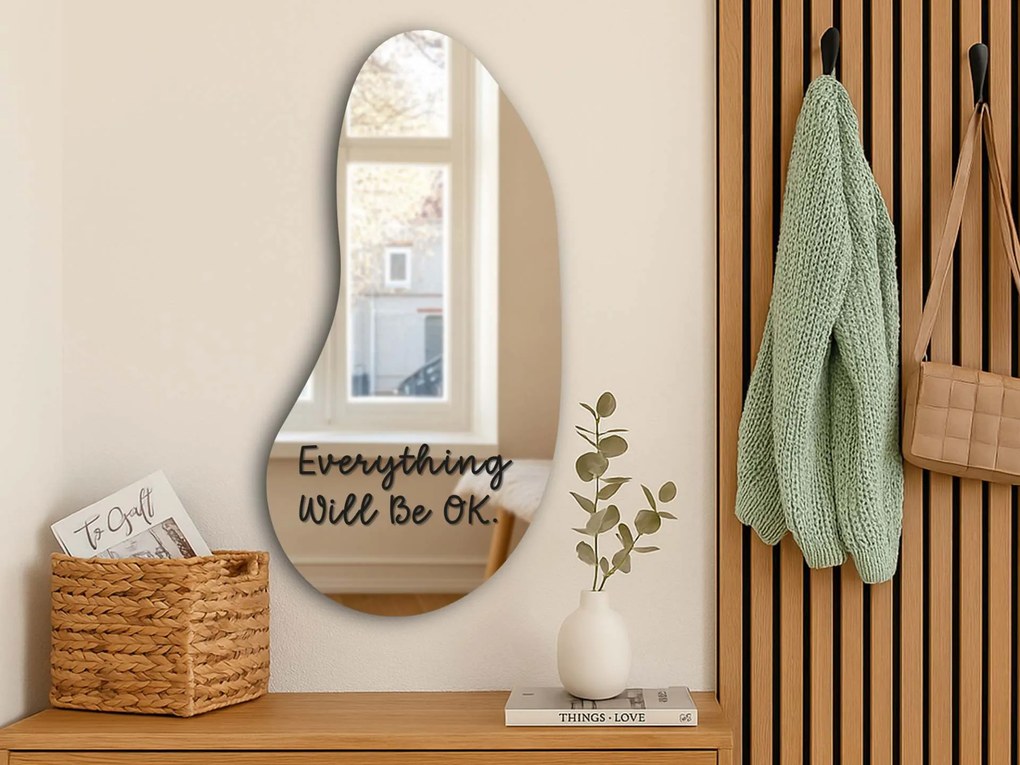 Стикер за огледало S17 – Everything Will Be OK. 79x30
