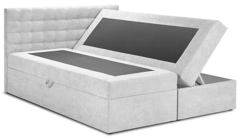 Светлосиво двойно легло , 180 x 200 cm Jade - Mazzini Beds