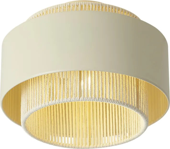 Модерна таванна лампа бежова със злато - Kora