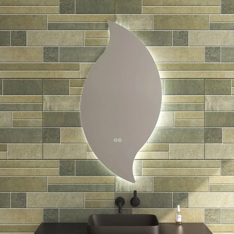 LED огледало за баня с нагревател FIORELLA, 50х100см, Inter Ceramic, 1953