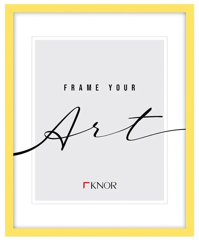 Жълта стояща/висяща рамка 20x26 cm – knor