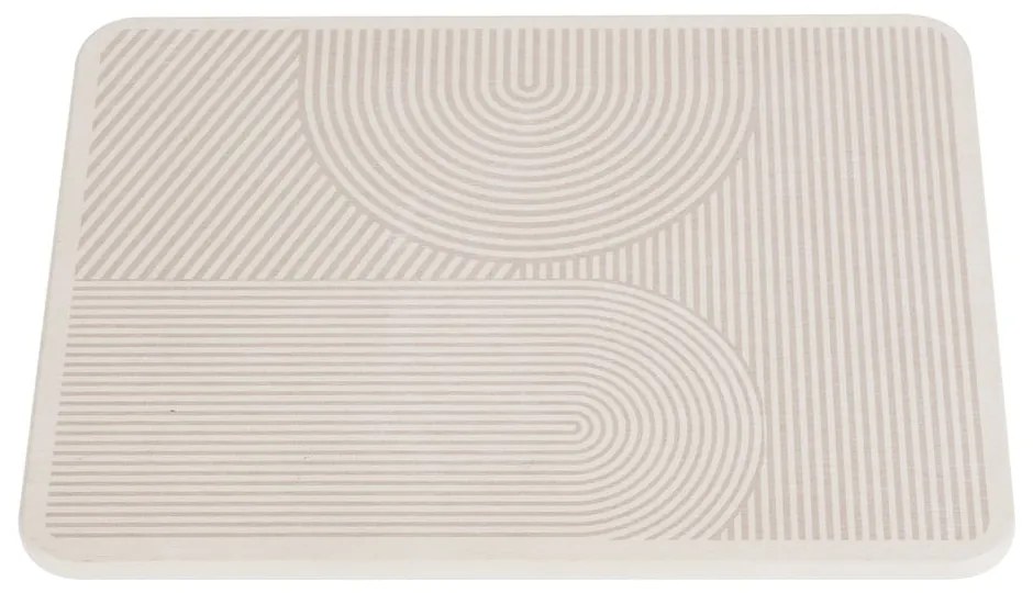 Бежова тавичка за оттичане за съдовете от диатомична глина 40x30 cm Damon – Wenko
