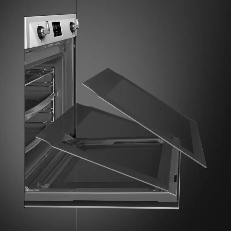 Фурна за вграждане Smeg SOP6902S2PX, 3000W, 68 л, Клас A++, 12 функции и 5 нива на готвене, Готвене чрез Комбинирана пара, Самопочистване, Таймер, 30-280C, Инокс