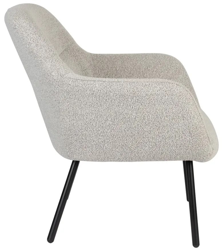 Бяло кресло от букле Dude – White Label