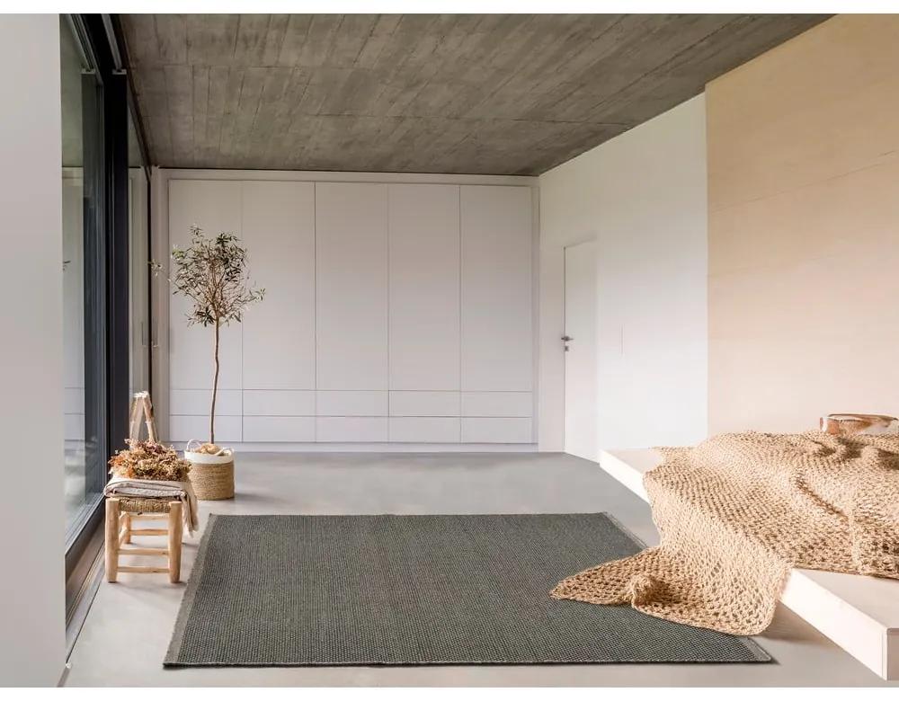 Сив вълнен килим Kiran Liso, 60 x 110 cm - Universal