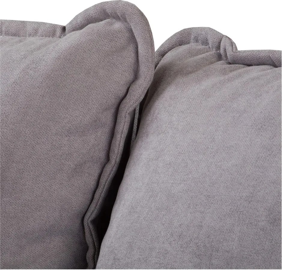 Сив ъглов диван (десен ъгъл) Beata - Ropez