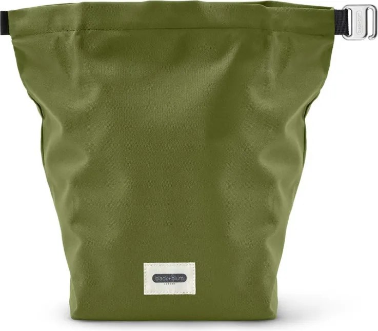 Изолирана чанта за обяд Black+Blum LBB019, 6.7 л, 33.5х15.5х31 см, Водоотблъскваща, Навиваща се, Каишка за носене, Без BPA, Зелен