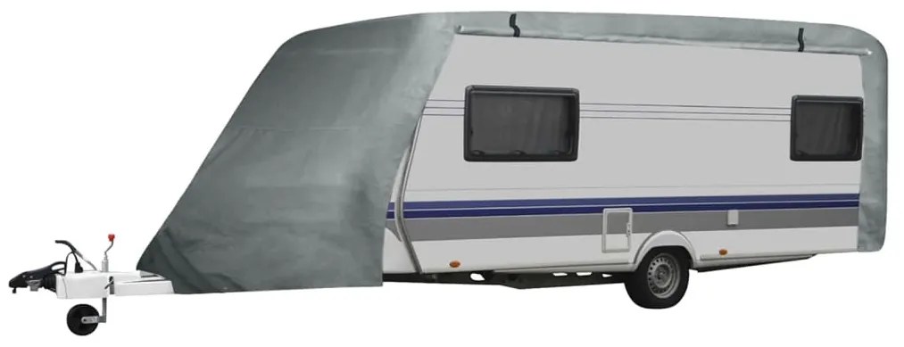 210095 vidaXL Покривало за каравана, сиво, размер L