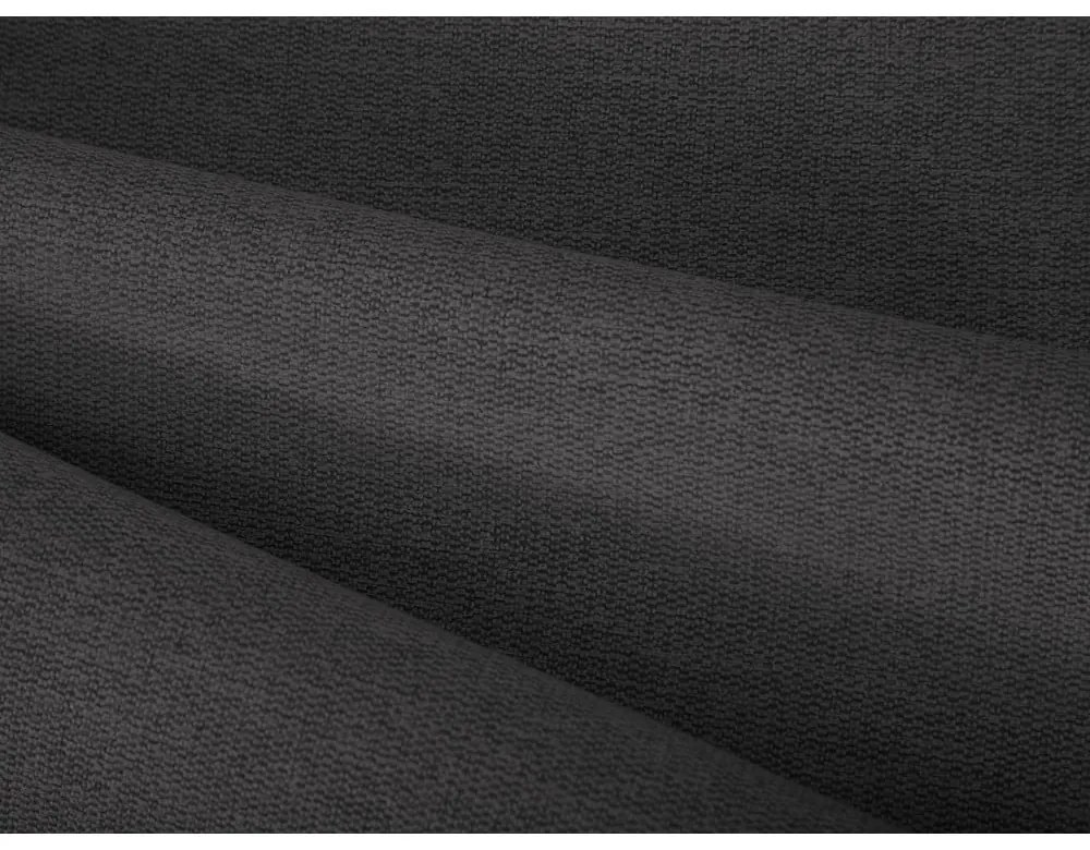 Тъмносиво тапицирано двойно легло с място за съхранение с включена подматрачна рамка 200x200 cm Casey – Mazzini Beds