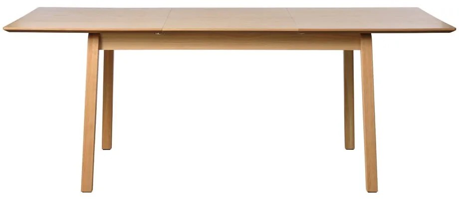 Сгъваема трапезна маса с дъбов плот в естествен цвят 95x200 cm Bari – Unique Furniture