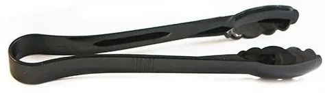 Horecano - Акрилна щипка за сервиране 23см черна JW-P-010