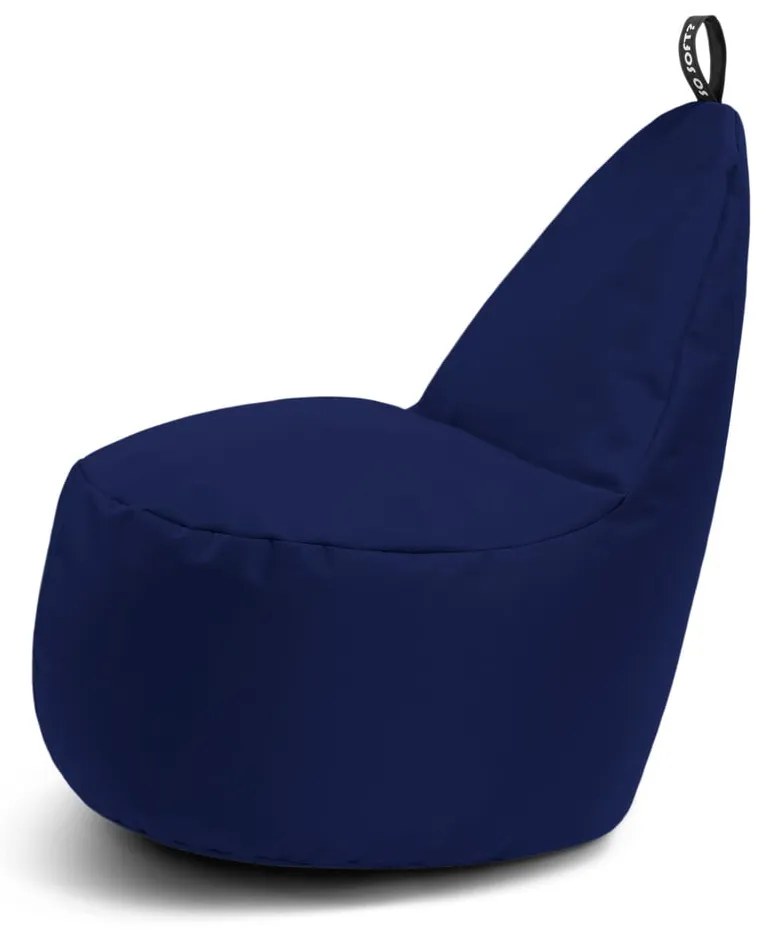 Тъмносин детски пуф Lull M – So Soft?