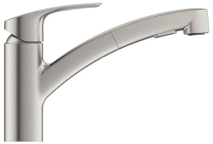 Кухненски кран с душ Grohe EuroSmart-Silver Mat