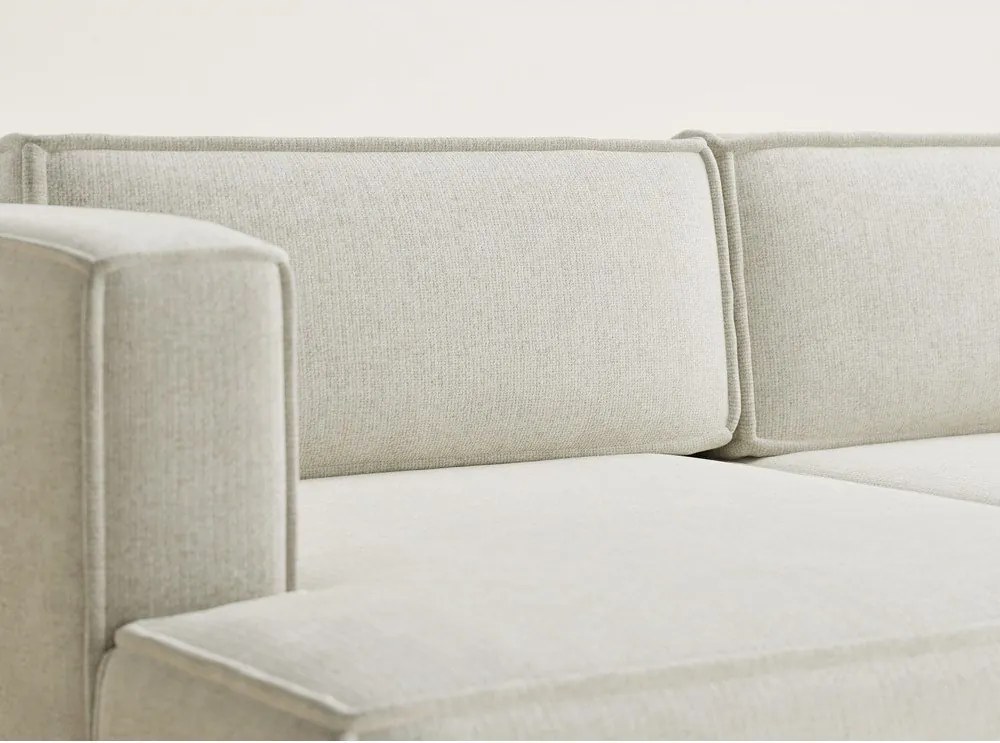 Кремав шенилов сгъваем/с място за съхранение ъглов диван (ляв ъгъл) Velto – Maison de Rêve