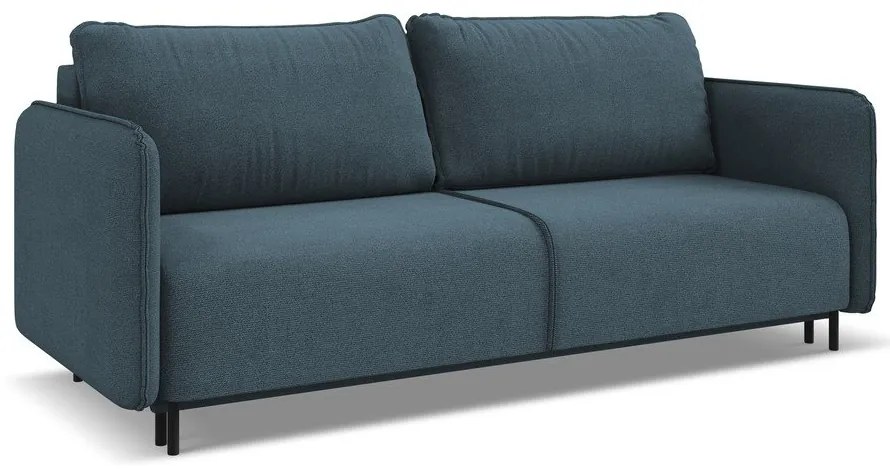 Син разтегателен диван с място за съхранение 226 cm Luana – Makamii