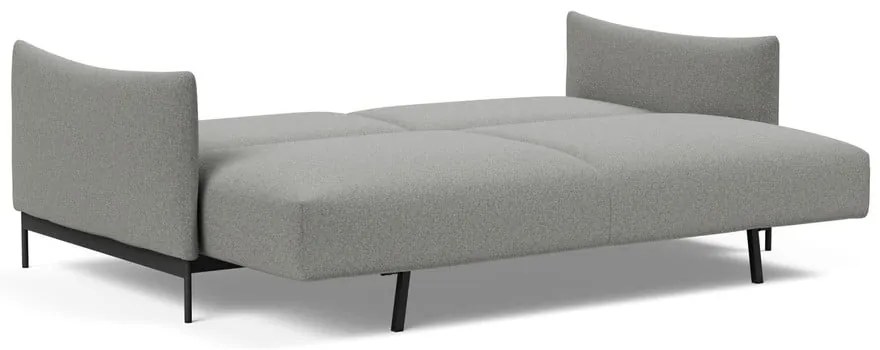 Светлосив разтегателен диван 230 cm Malloy wood - Innovation