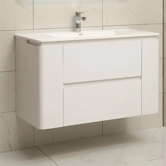 Конзолен PVC шкаф ICP 10046 с умивалник, 100x46x60см