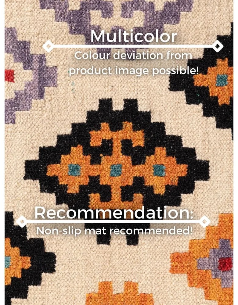 Червен двустранен ръчно изработен вълнен килим 120x170 cm Kamal Kian – Nouristan