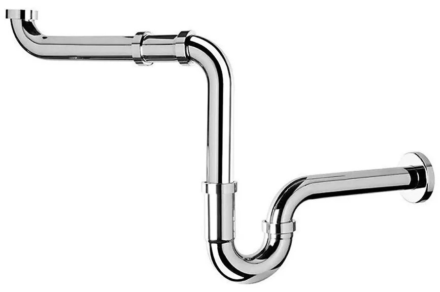 Omp tea - Сифон за мивка, лъскав хром