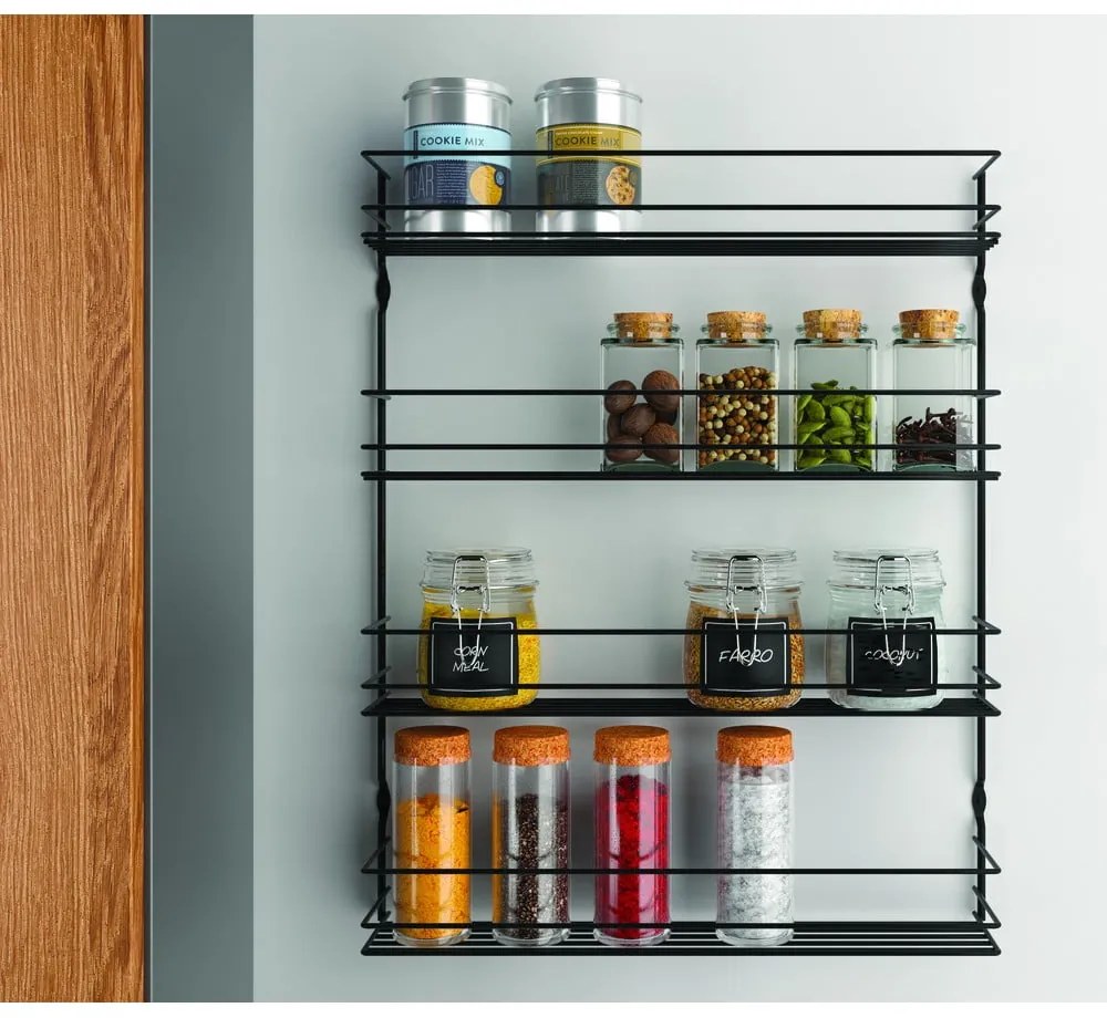 Стенен органайзер за подправки от неръждаема стомана – Metaltex