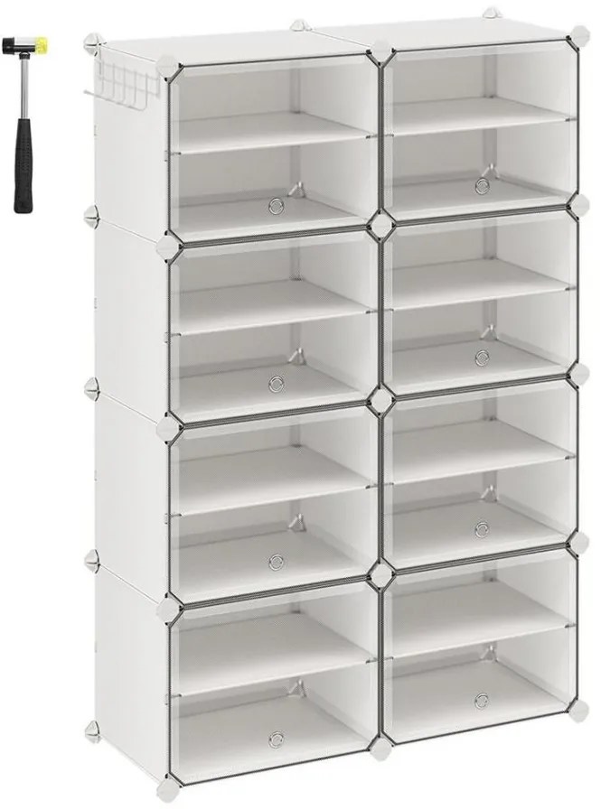 Модулна етажерка с отделения BOXIFY бяла