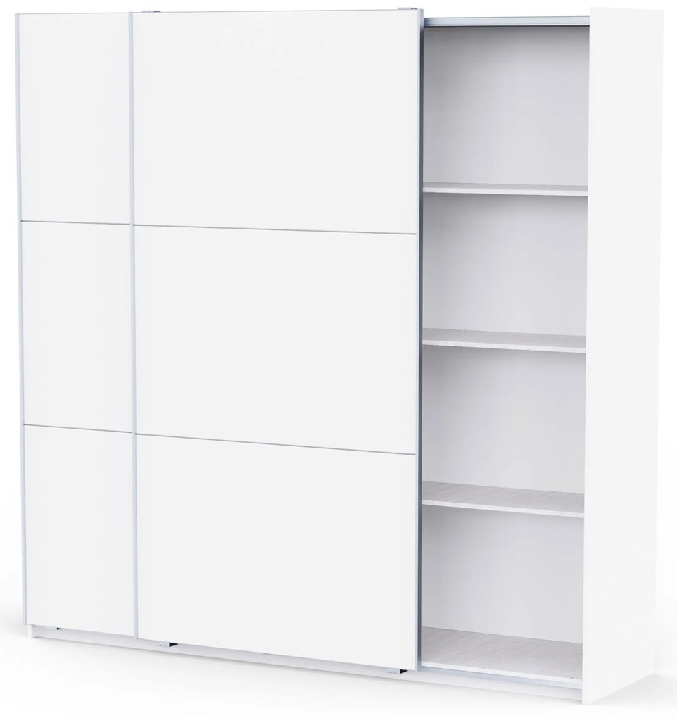 Плъзгащ гардероб Alcazaba 220 - Бял