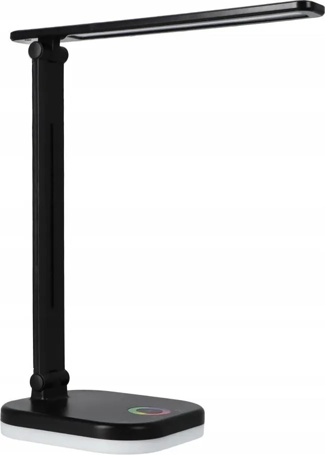 LED RGBW димируема настолна лампа с безжично зареждане LED/7W/5V USB черна