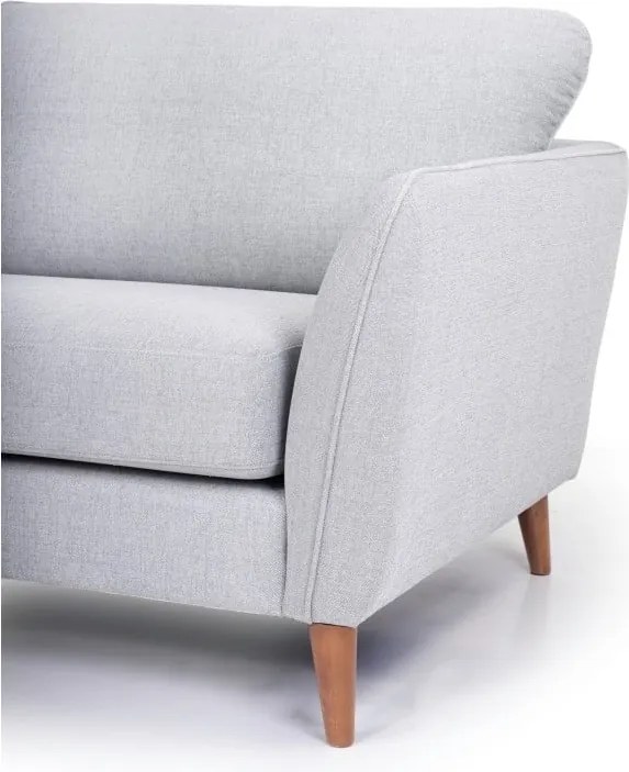 Светлосив ъглов диван (ляв ъгъл) Paris - Scandic