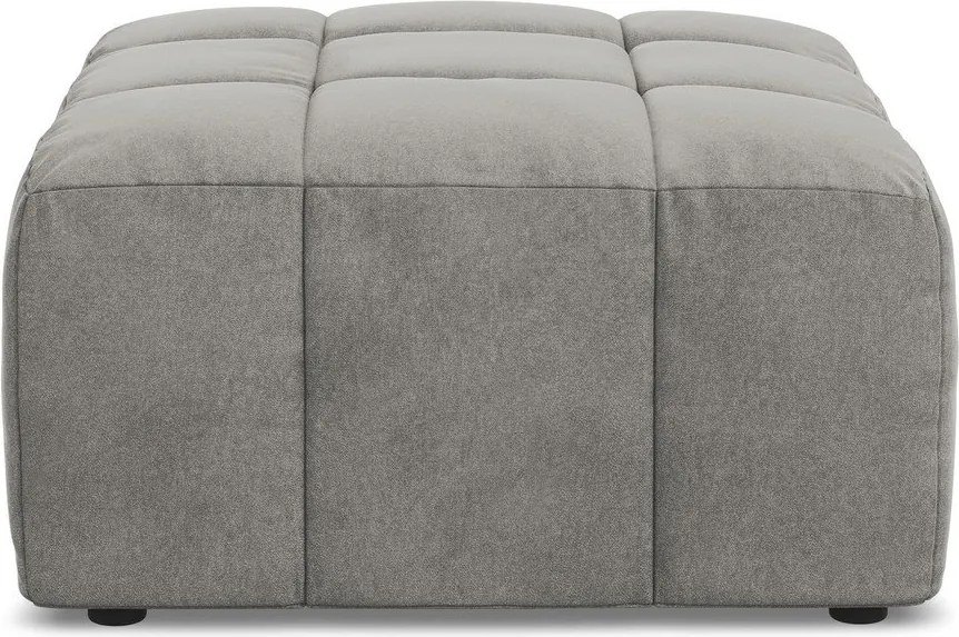 Сива кадифена табуретка Aloha – Makamii