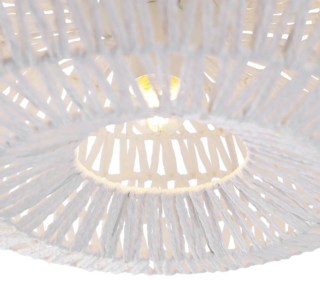 Интелигентен ретро таванен аплик бял с WiFi A60 - Lina