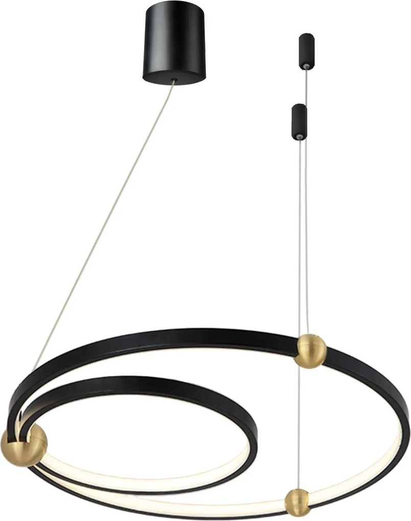 Висящ пендел Black Ring led + дистанционно управление APP692-30-50