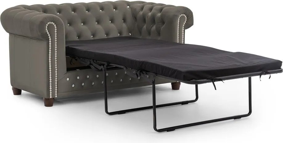 Сив кадифен разтегателен диван 148 cm York Blik – Ropez