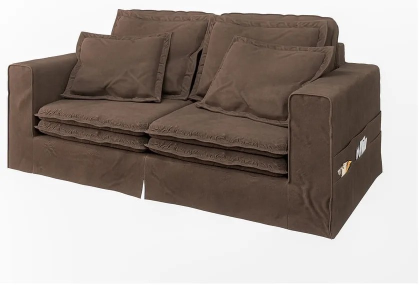 Тъмнокафяв диван 196 cm Nora – Ropez