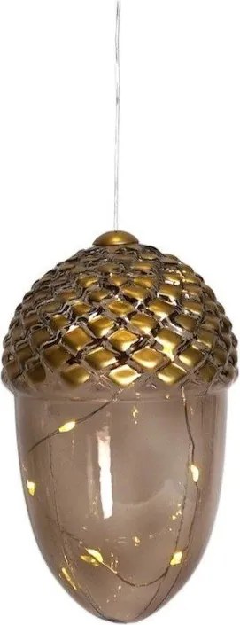 Кафява висяща коледна светлинна украса ø 7 cm Celina – Sirius
