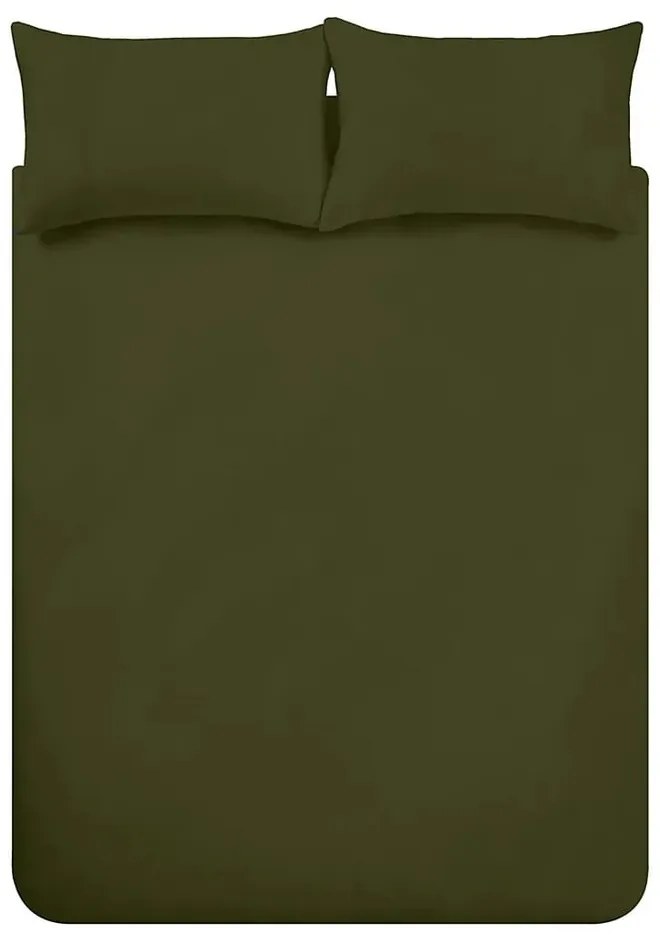 Единично фланелено спално бельо в цвят каки 135x200 cm Brushed – Catherine Lansfield