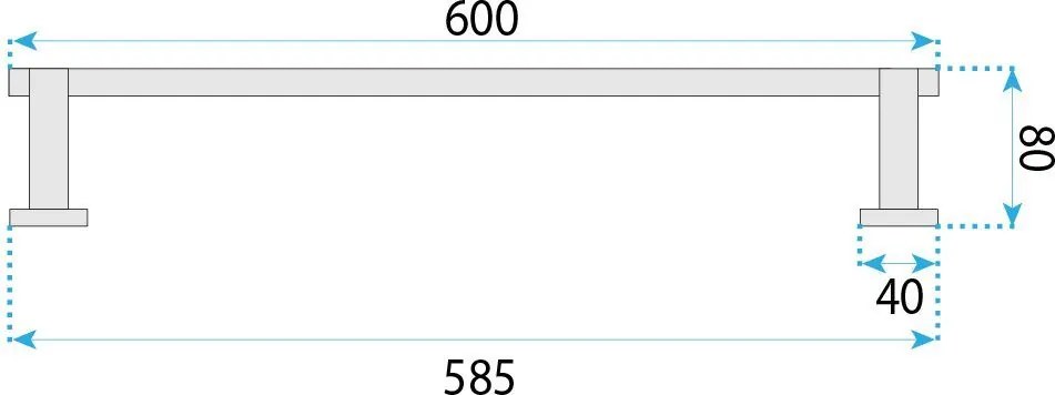 Закачалка за баня 39101 Ori Brush Copper