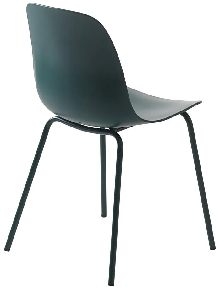 Тюркоазен пластмасов стол за хранене Whitby - Unique Furniture