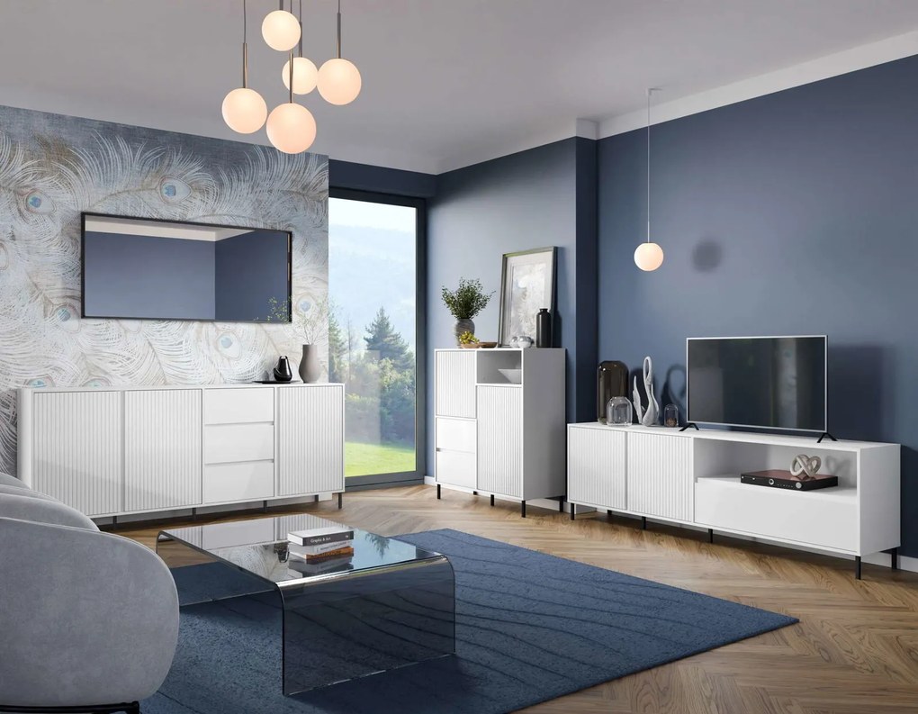 ТВ шкаф Anel Plus-Бяло