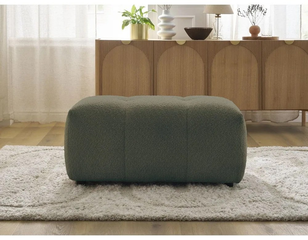 Табуретка от букле в цвят каки Roxelane – Bobochic Paris