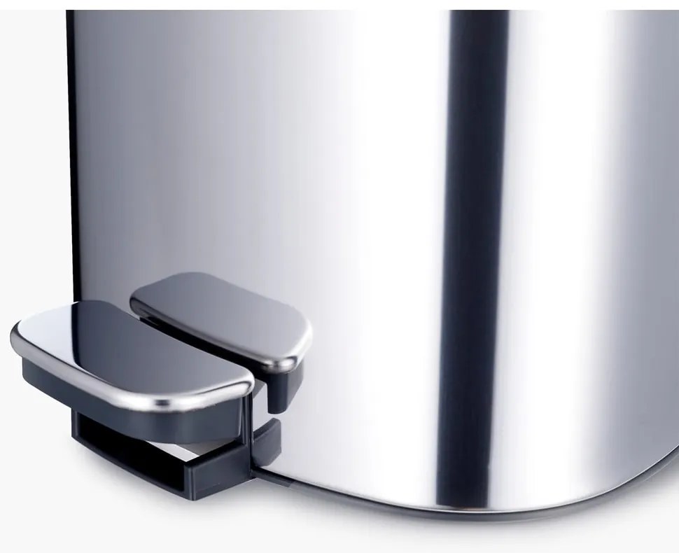 Пластмасово кошче за боклук с педал в сребрист цвят 5 l Luxe – Joseph Joseph