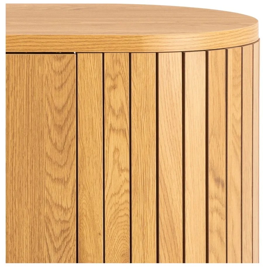 Скрин от дъбов декор в естествен цвят 160x80x45 cm Colima – Actona