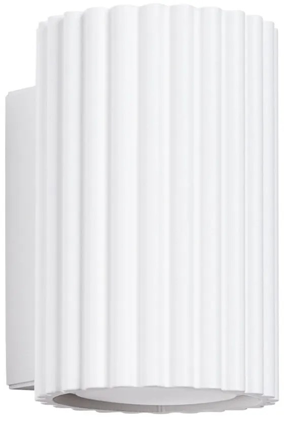 Бяла стенна лампа Gleam – Sollux