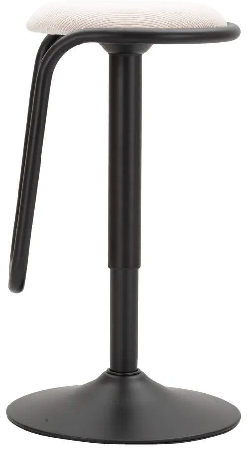 Бял/черен тапициран бар стол с регулируема височина (височина на седалката 61 cm) Destiny – Mauro Ferretti