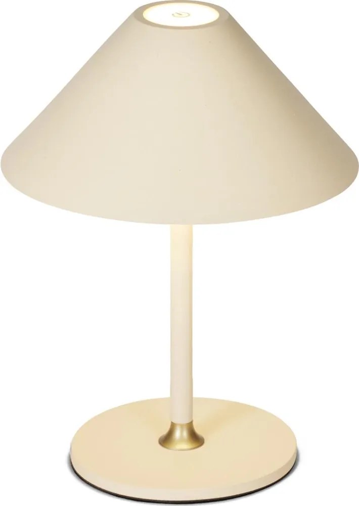 Halo Design 800773 - LED димируема презареждаема настолна лампа HYGGE LED/3W/4000 mAh IP54 кремава.