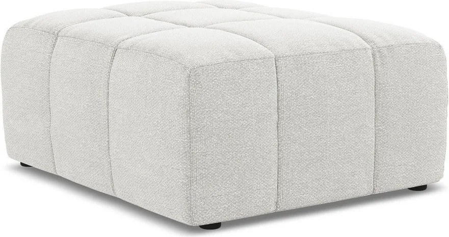 Бяла табуретка от прежда с примки от букле Aloha – Makamii