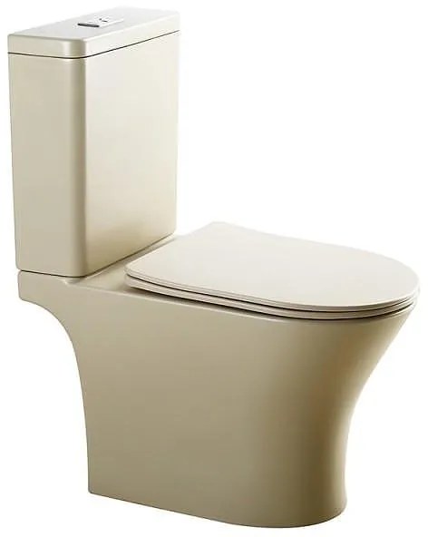Моноблок 7937P BEIGE NEW, Inter Ceramic, седалка и капак, порцелан, бежов, 81x68x37см