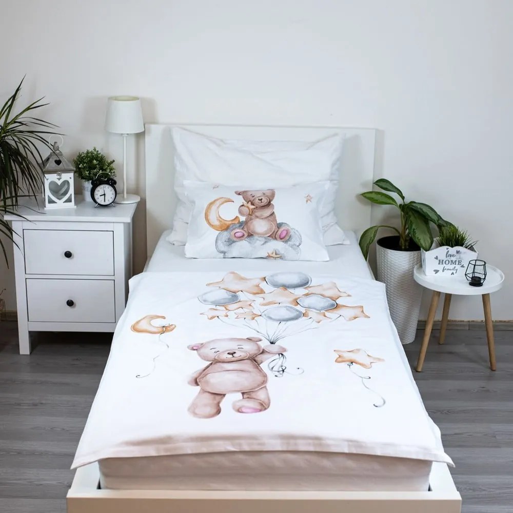 Памучно спално бельо за детско креватче 100x135 cm Medvídek "Cute" – Jerry Fabrics